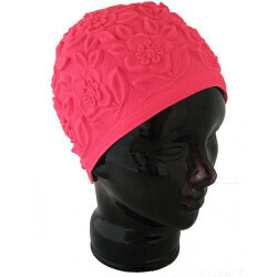 ШАПОЧКА ДЛЯ ПЛАВАНИЯ FASHY Latex Ornament Cap, розовая