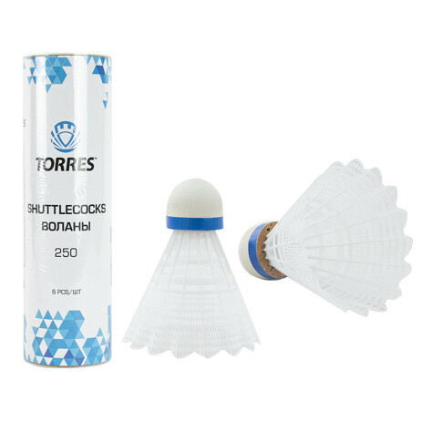ВОЛАНЫ ДЛЯ БАДМИНТОНА TORRES 250 BD20109 (6 шт)